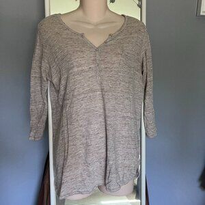 Athleta 100% Linen Lightweight T-Shirt Size Medium